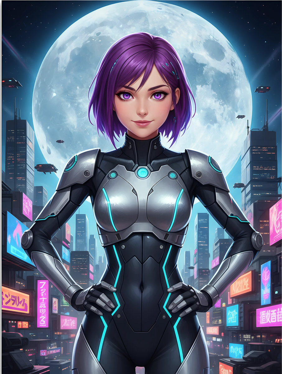 Astra Korrin Anime Blanket Cyberpunk Girl Sherpa Throw Futuristic Techwear Gift for Gamers and Anime Fans