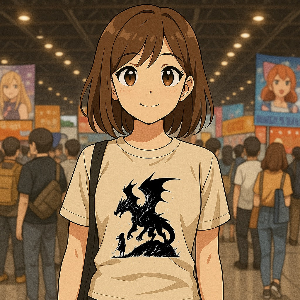 Anime Dragon Crewneck Sweatshirt: Fantasy Unisex Apparel