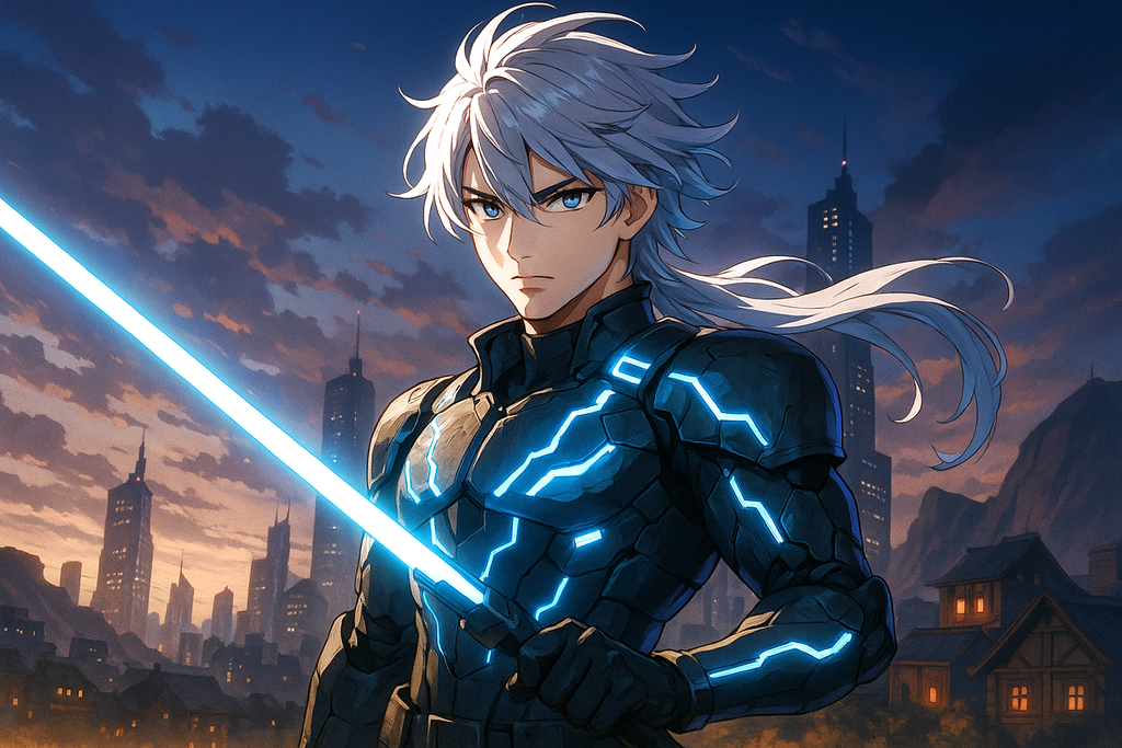 Cyberpunk Anime Poster: Futuristic Gamer Wall Art