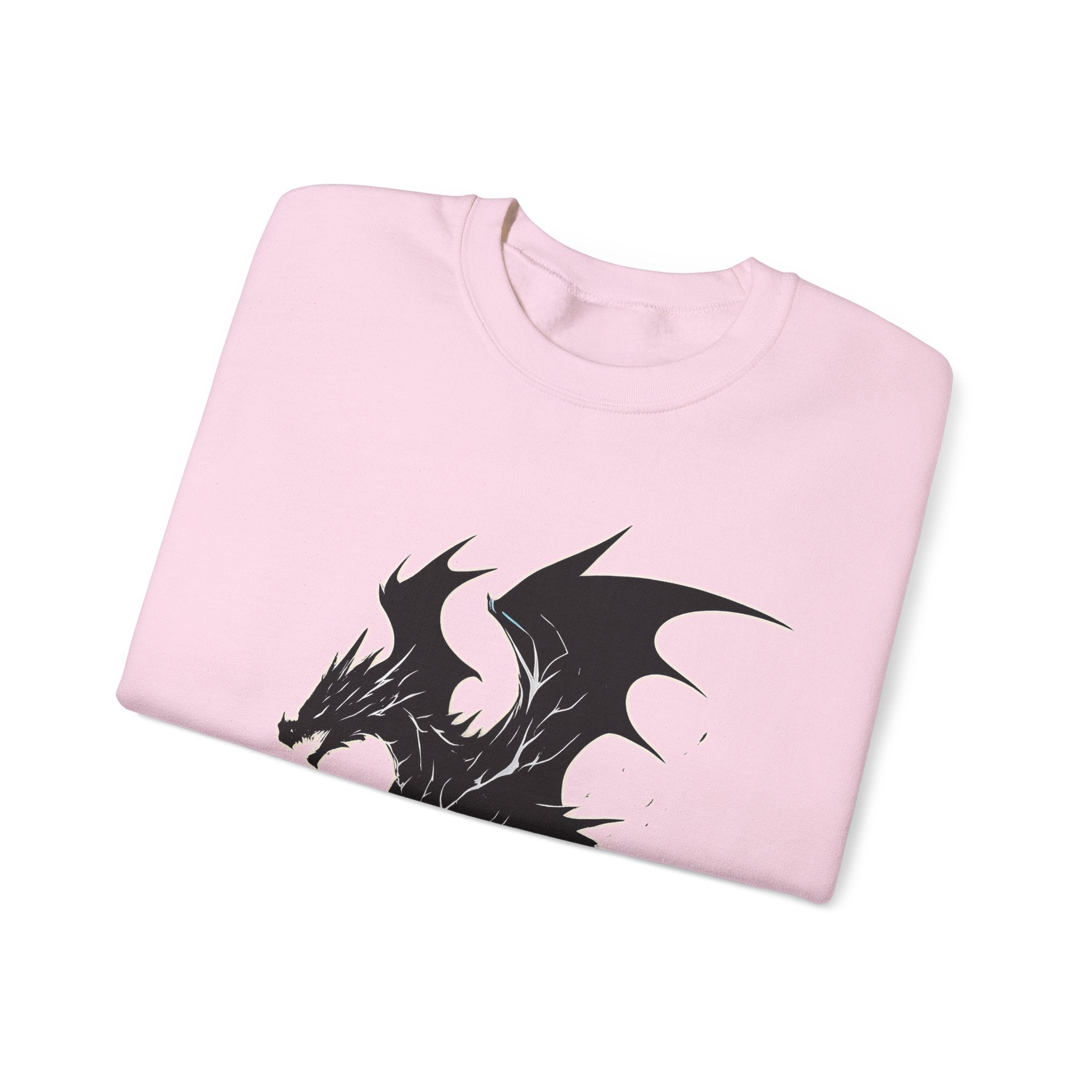 Anime Dragon Crewneck Sweatshirt: Fantasy Unisex Apparel