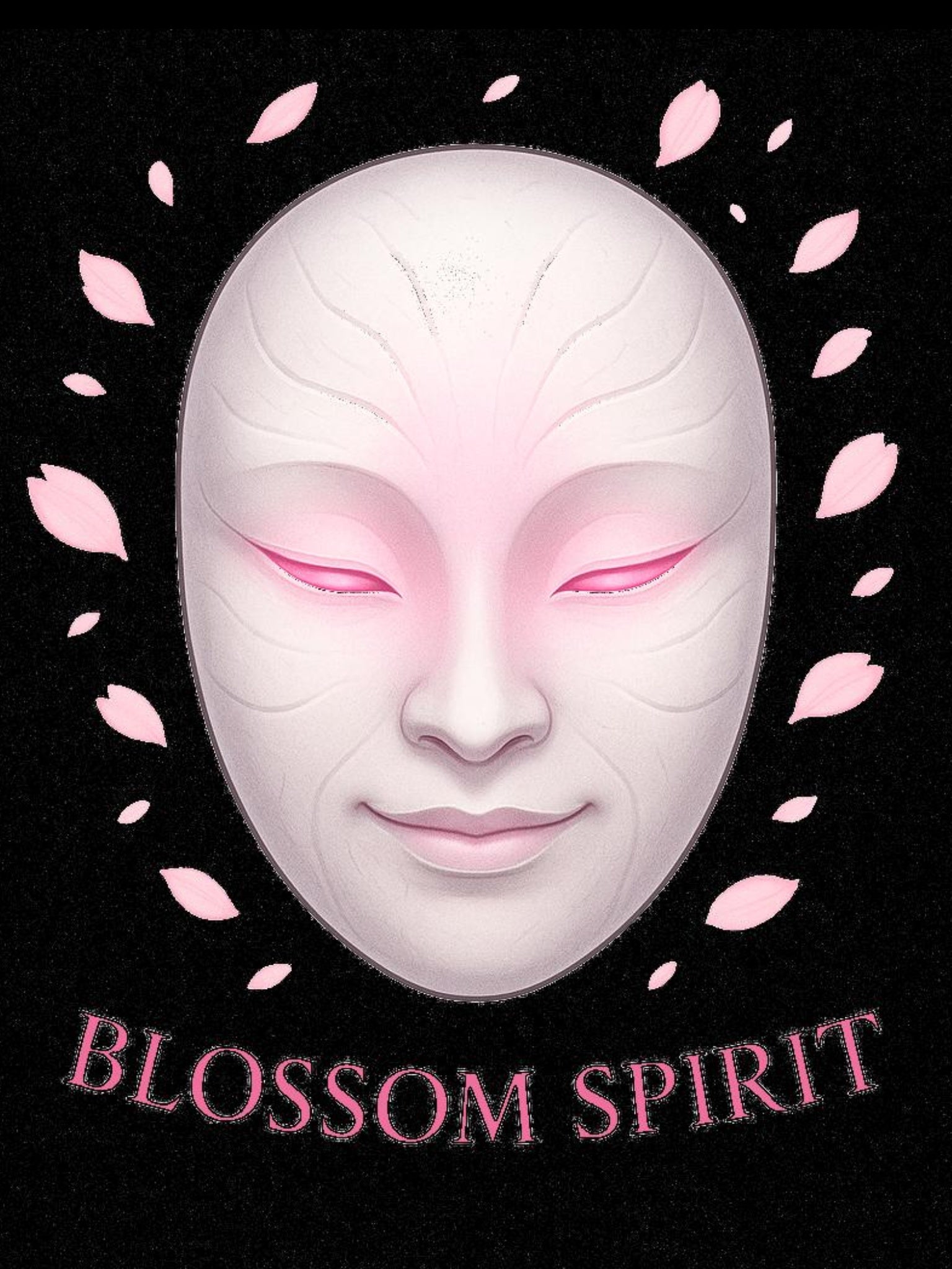 Blossom Spirit Anime Hoodie Cherry Blossom Mask Aesthetic Japanese Streetwear Pullover Hoodie Gift for Anime Fans and Dreamers