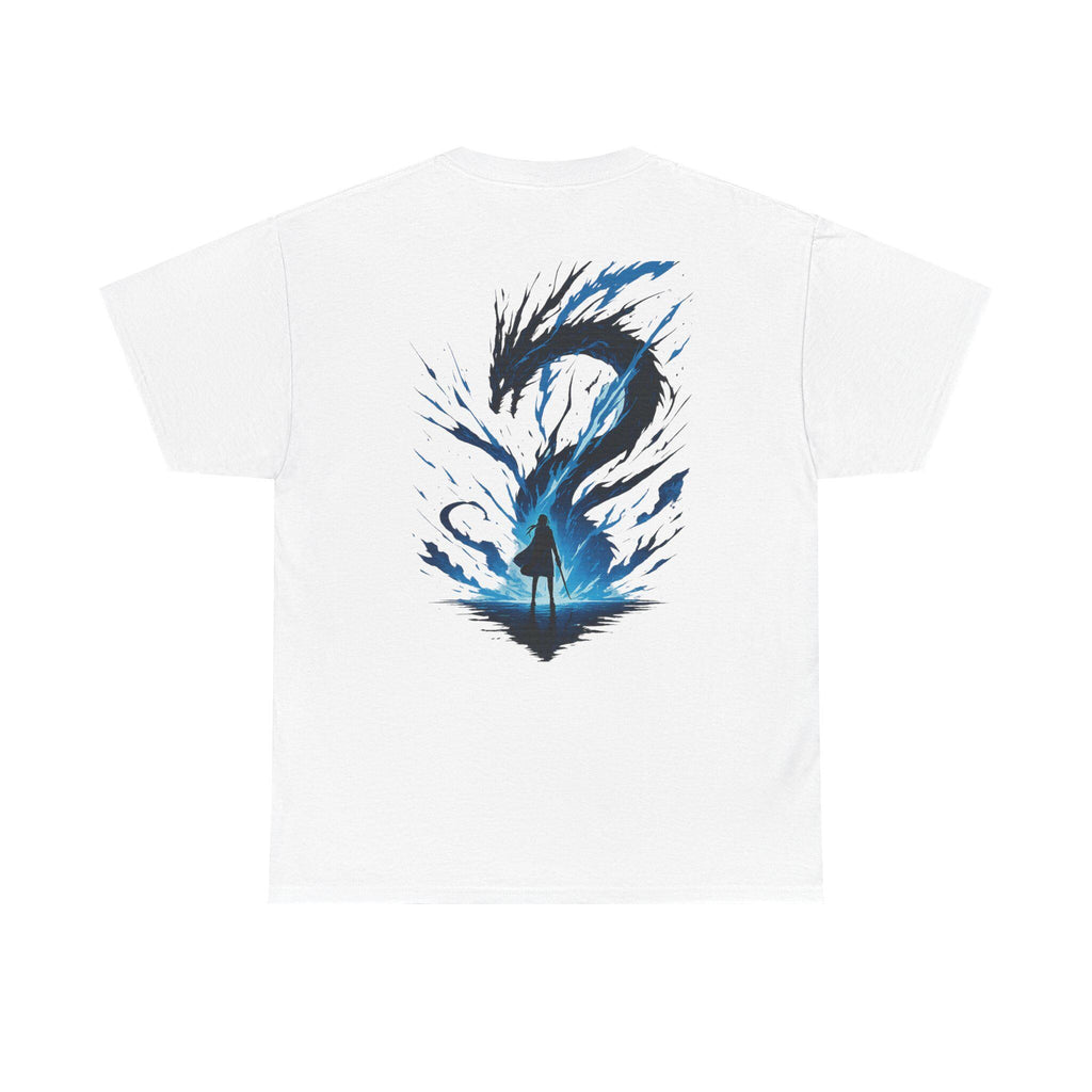 Epic Anime Dragon Graphic Tee: Unisex Heavy Cotton T-Shirt