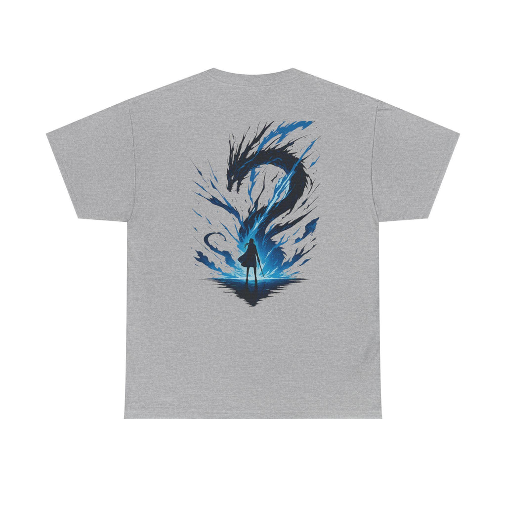 Epic Anime Dragon Graphic Tee: Unisex Heavy Cotton T-Shirt