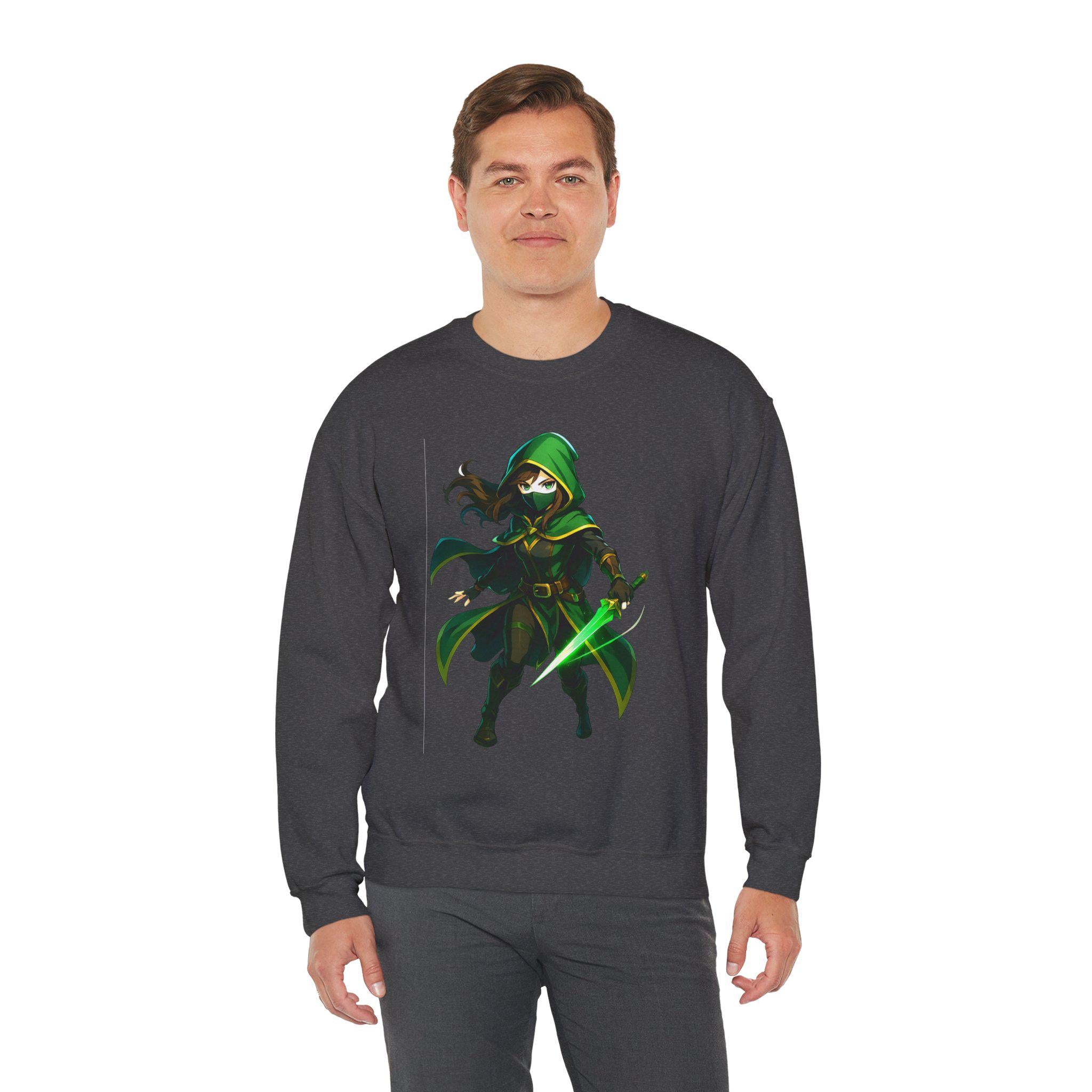 Anime Rogue Assassin Sweatshirt  Style Gift for Gamers and Fantasy Lovers RPG Ninja Girl Streetwear Apparel