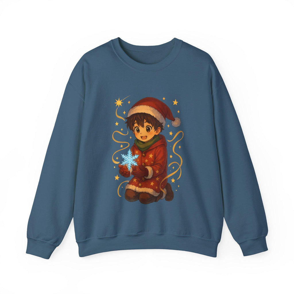 Anime Christmas Boy Sweatshirt Cute Holiday Gift Cozy Winter Apparel for Anime Fans and Gamers