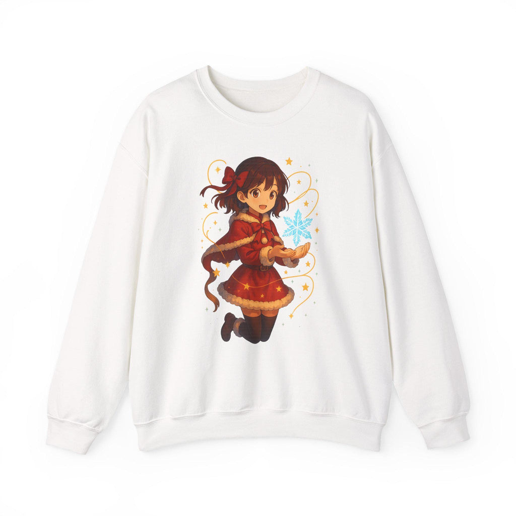 Anime Christmas Girl Sweatshirt Cute Holiday Gift Cozy Winter Apparel for Anime Fans and Collectors