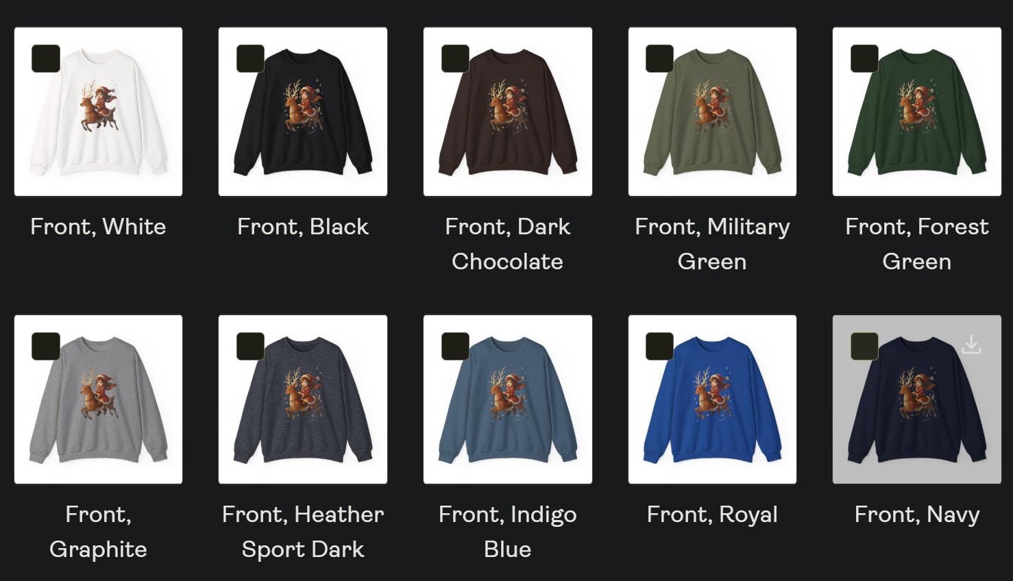 Anime Christmas Reindeer Sweatshirt Cute Holiday Gift Cozy Santa Outfit for Anime Fans and Gamers