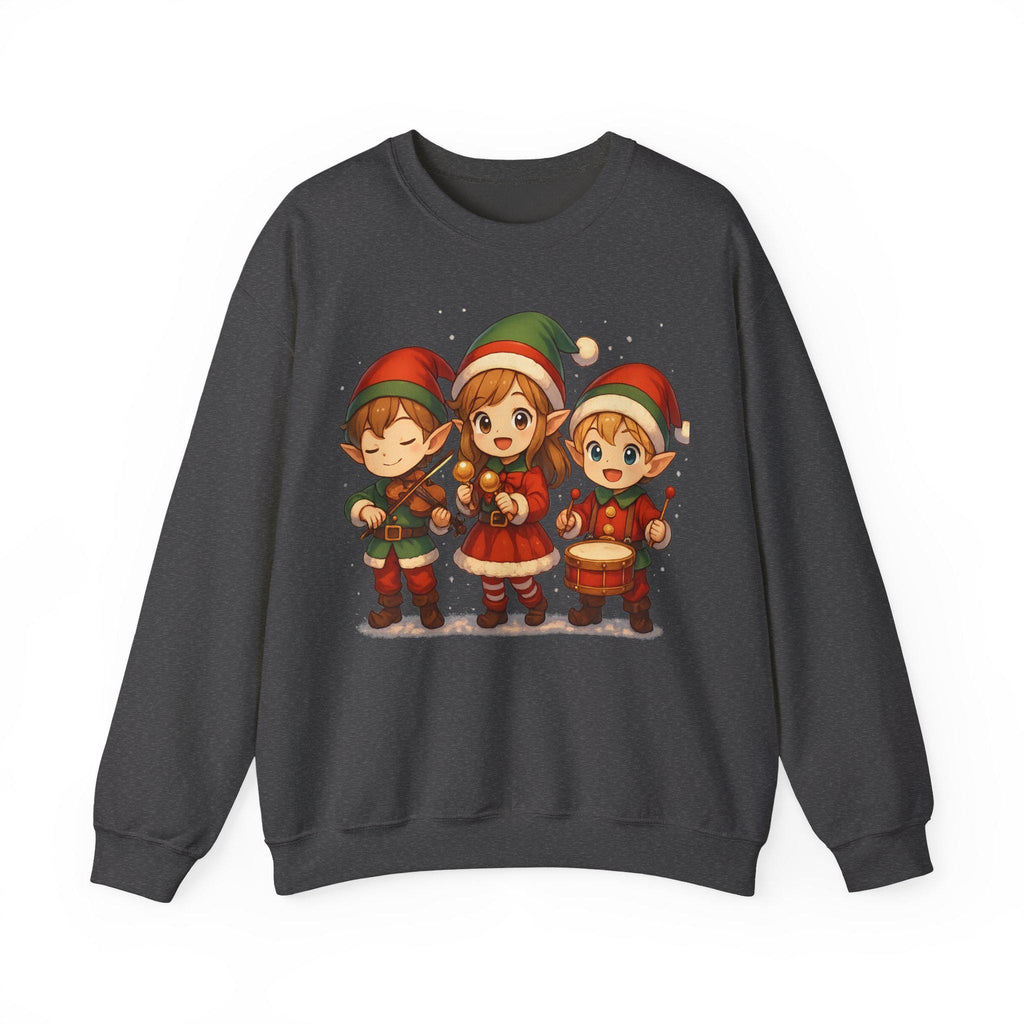 Anime Christmas Elf Sweatshirt Cute Holiday Gift Cozy Winter Apparel for Anime Fans and Gamers
