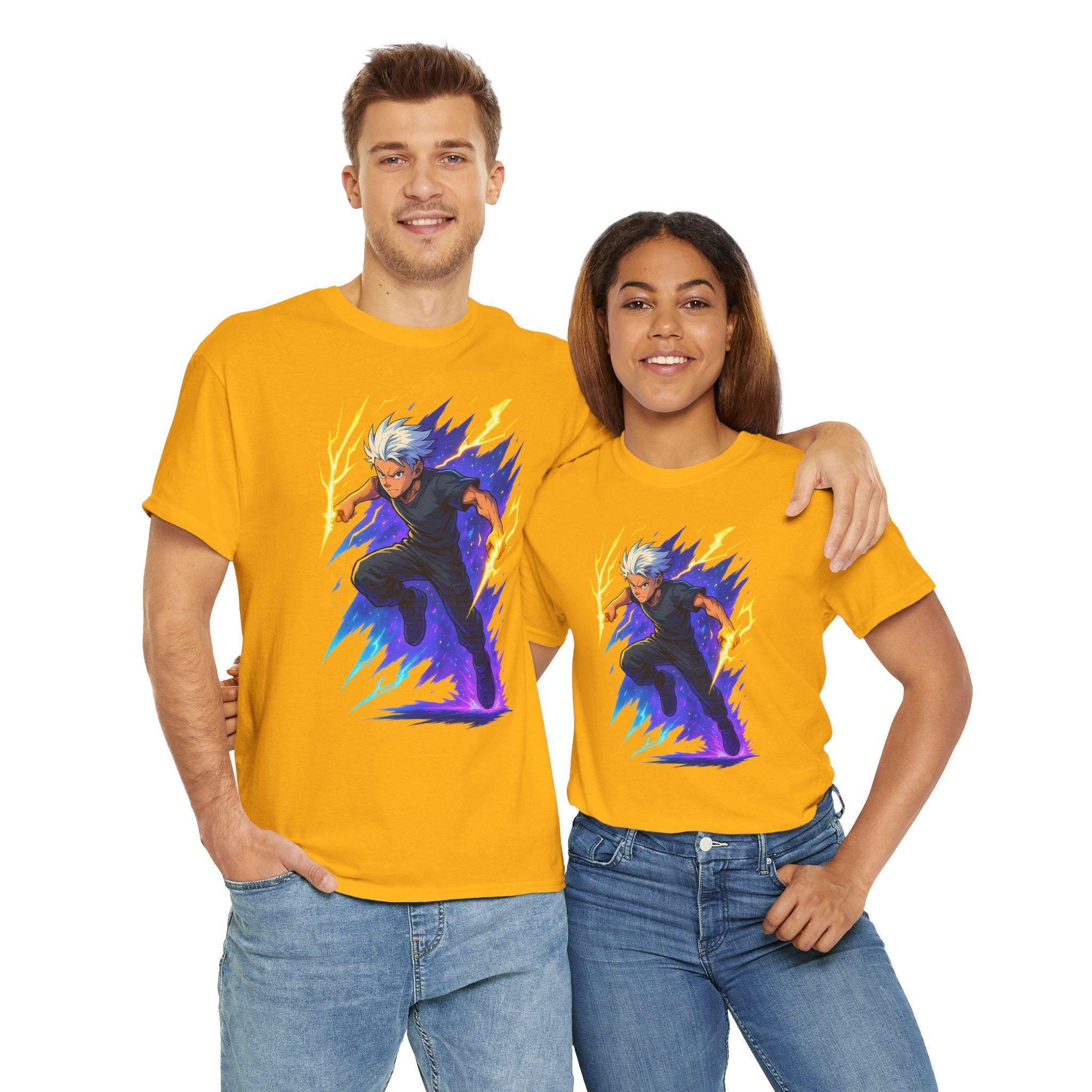 Electric Anime Hero T-Shirt: Manga Gamer Gift