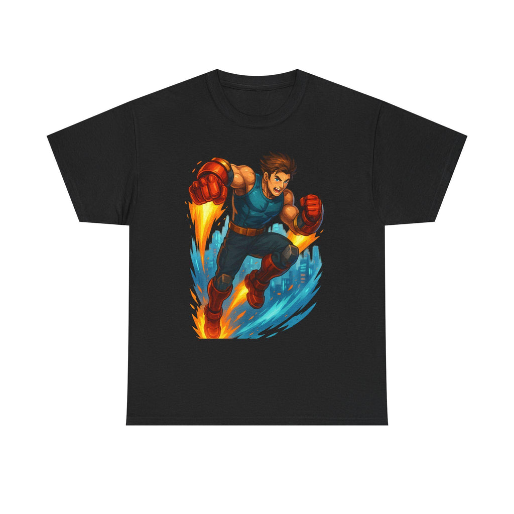 Jet-Powered Anime Hero T-Shirt: Epic Gamer Apparel