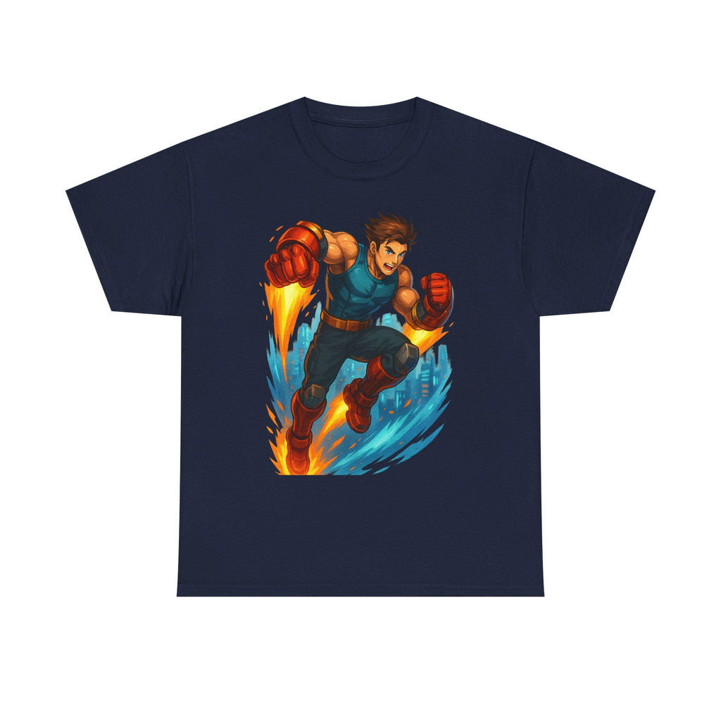 Jet-Powered Anime Hero T-Shirt: Epic Gamer Apparel