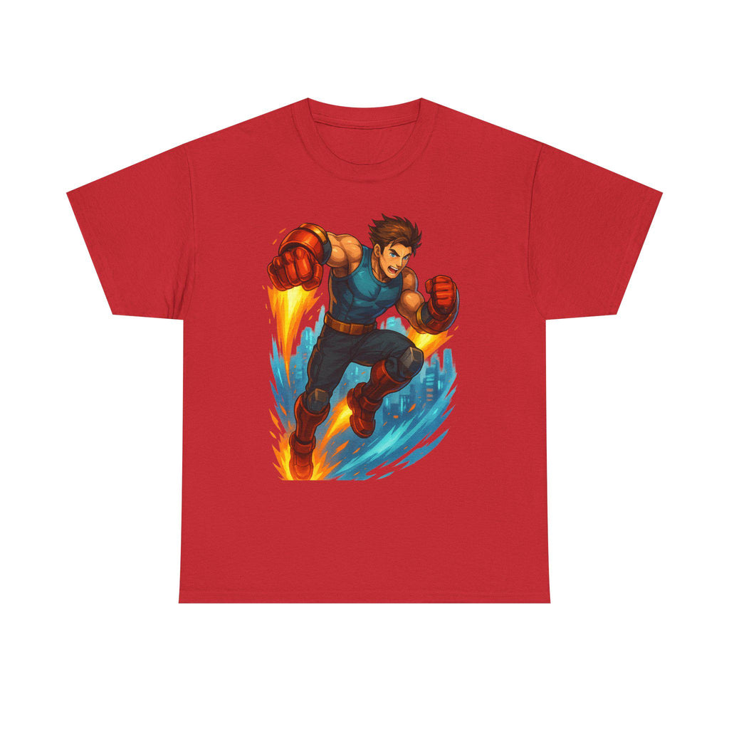 Jet-Powered Anime Hero T-Shirt: Epic Gamer Apparel