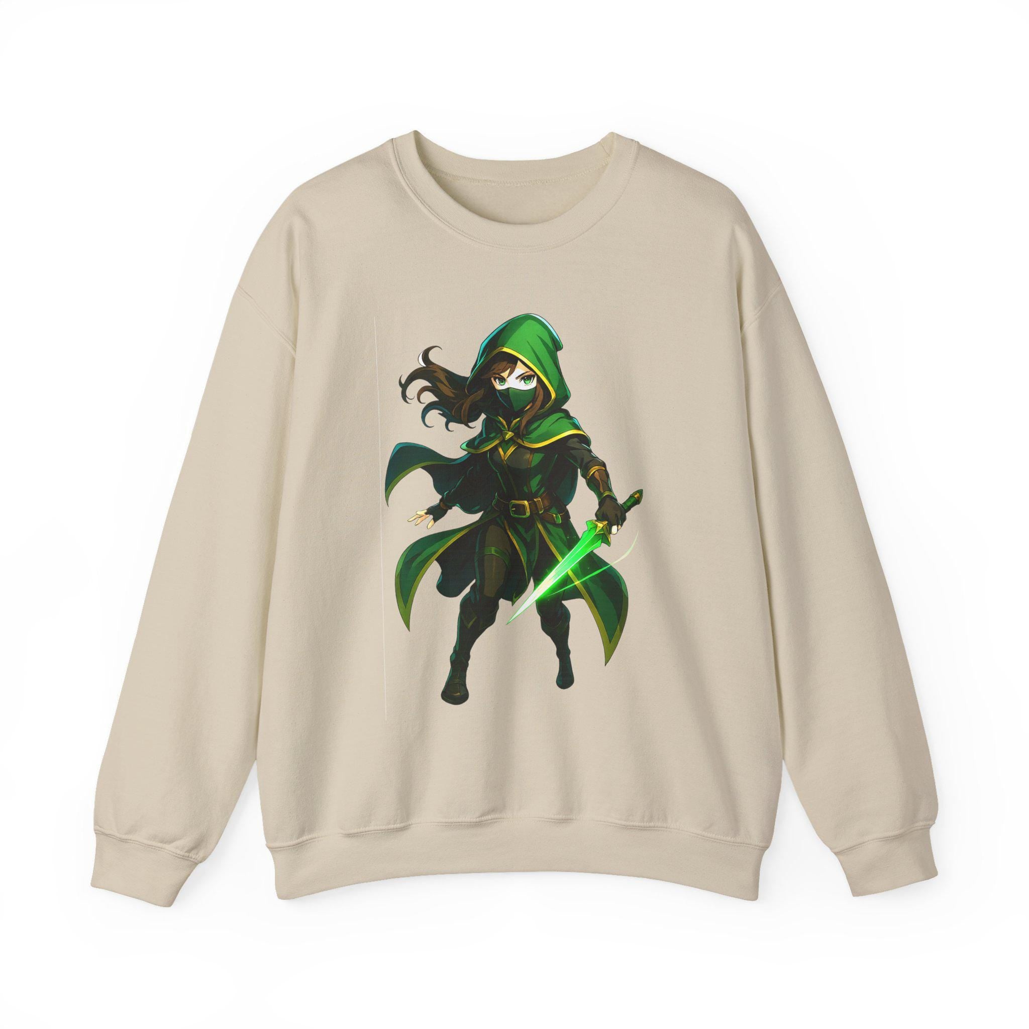 Anime Rogue Assassin Sweatshirt  Style Gift for Gamers and Fantasy Lovers RPG Ninja Girl Streetwear Apparel