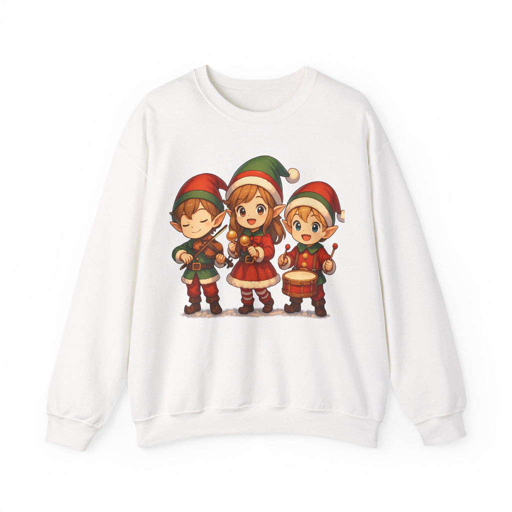 Anime Christmas Elf Sweatshirt Cute Holiday Gift Cozy Winter Apparel for Anime Fans and Gamers