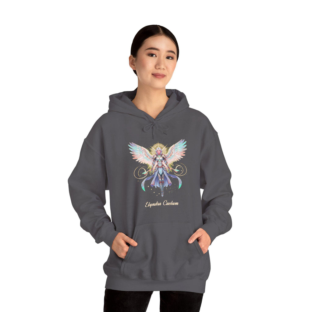 Angel Anime Hoodie Elyndra Caelum Pastel Wings Sweatshirt Gift for Anime Lovers and Fantasy Fans