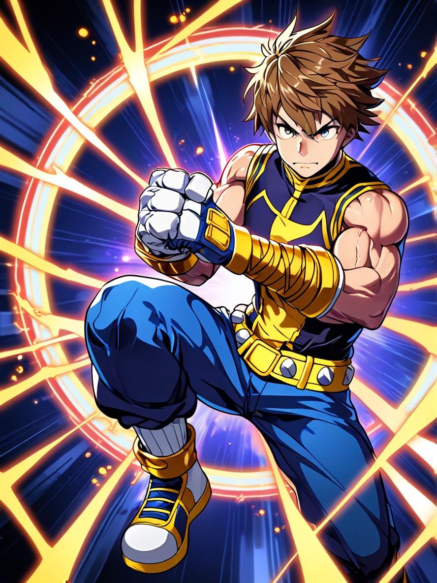 Anime Hero Sherpa Blanket Yellow Star Punch Muscular Fighter Fleece Throw Gift for Anime Lovers and Gamers