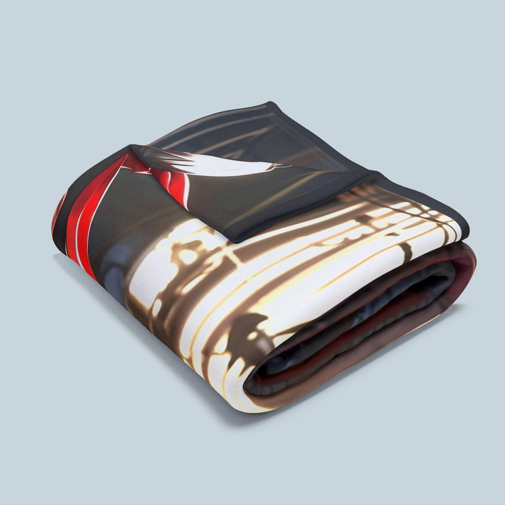 Anime Girl Fleece Blanket Lina Crossveil Gothic Lolita Urban Combat Blanket Gift for Gamers and Otaku