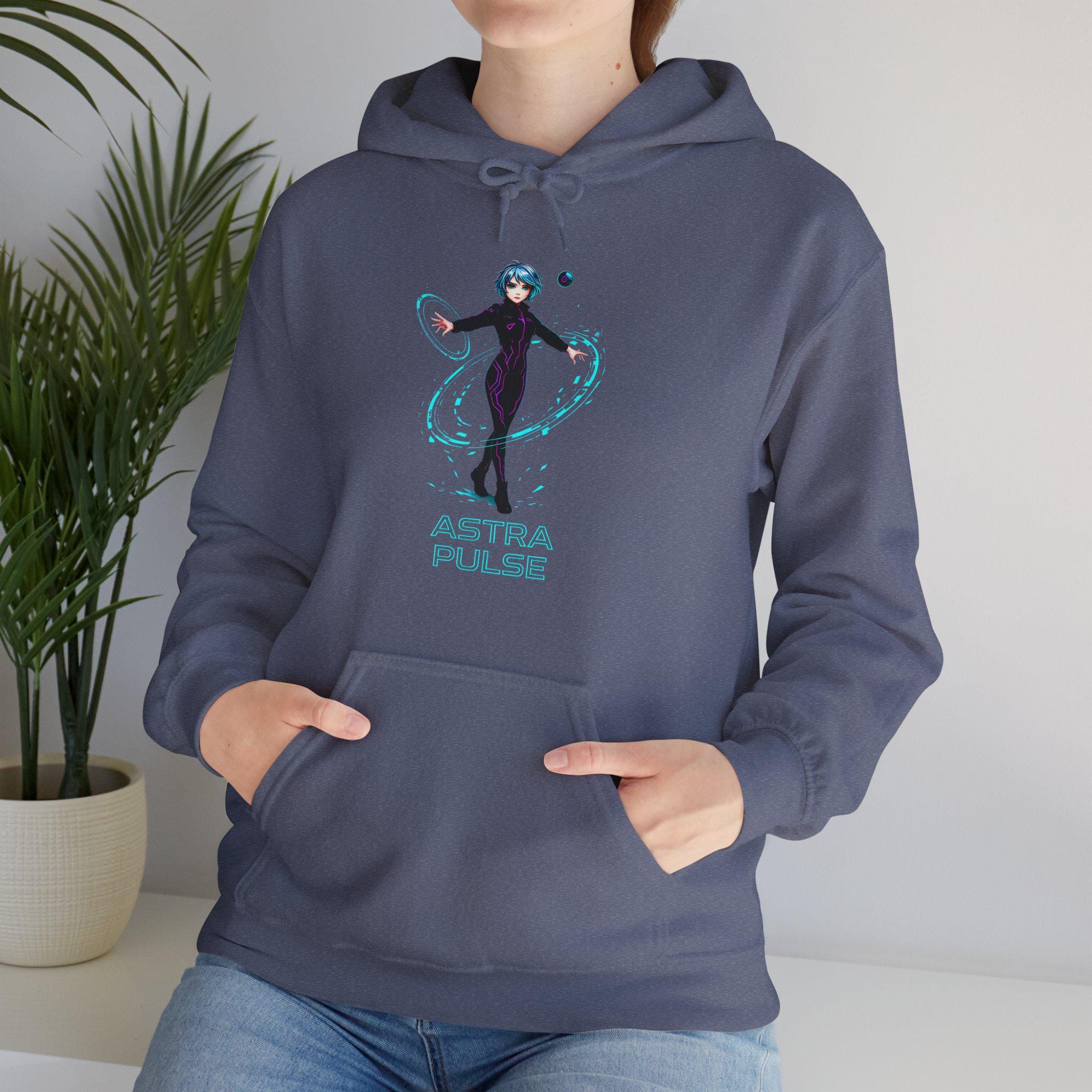 Cyberpunk Anime Hoodie Astra Pulse Techwear Gamer Girl Spacecore Gift for Anime Fans and Sci-Fi Lovers