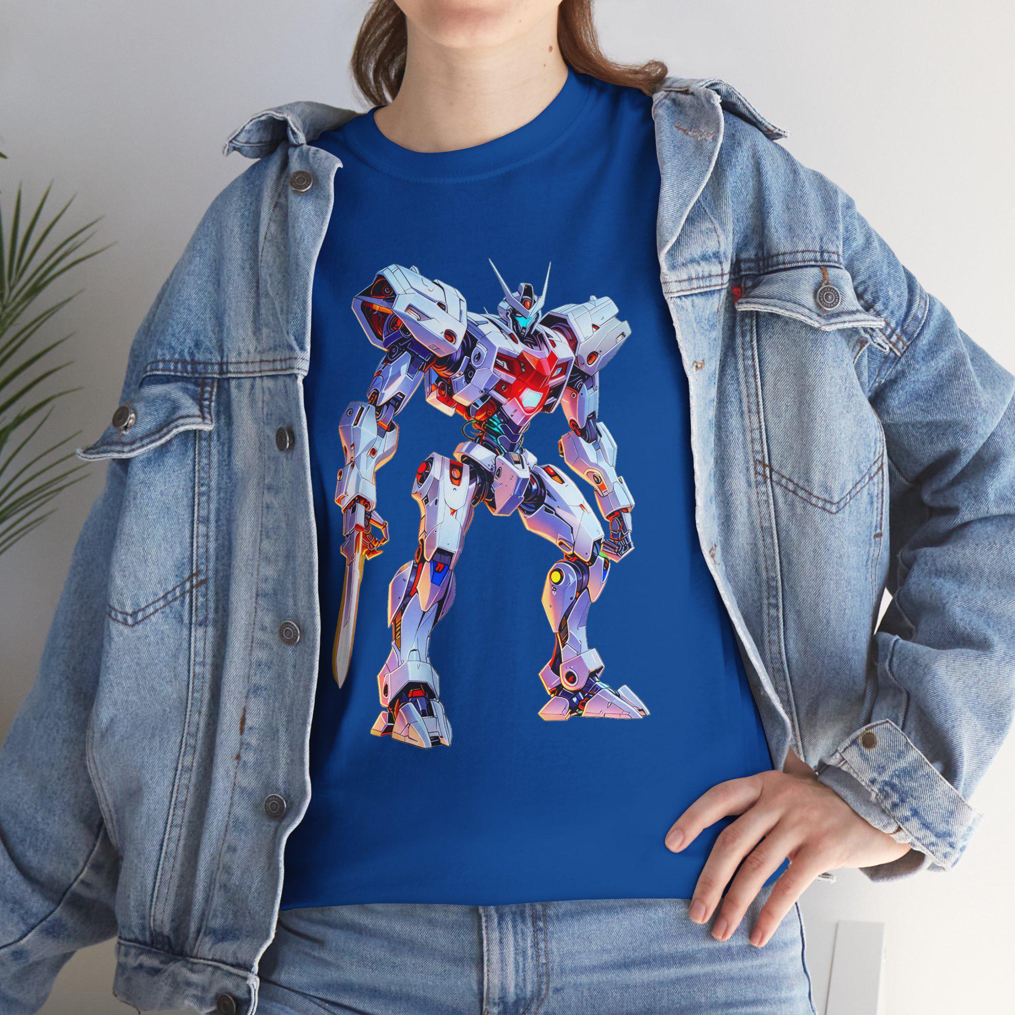 Retro Mech Anime T Shirt Robot Warrior Tee 80s Mecha Style Graphic Gift for Anime Fans and Gamers