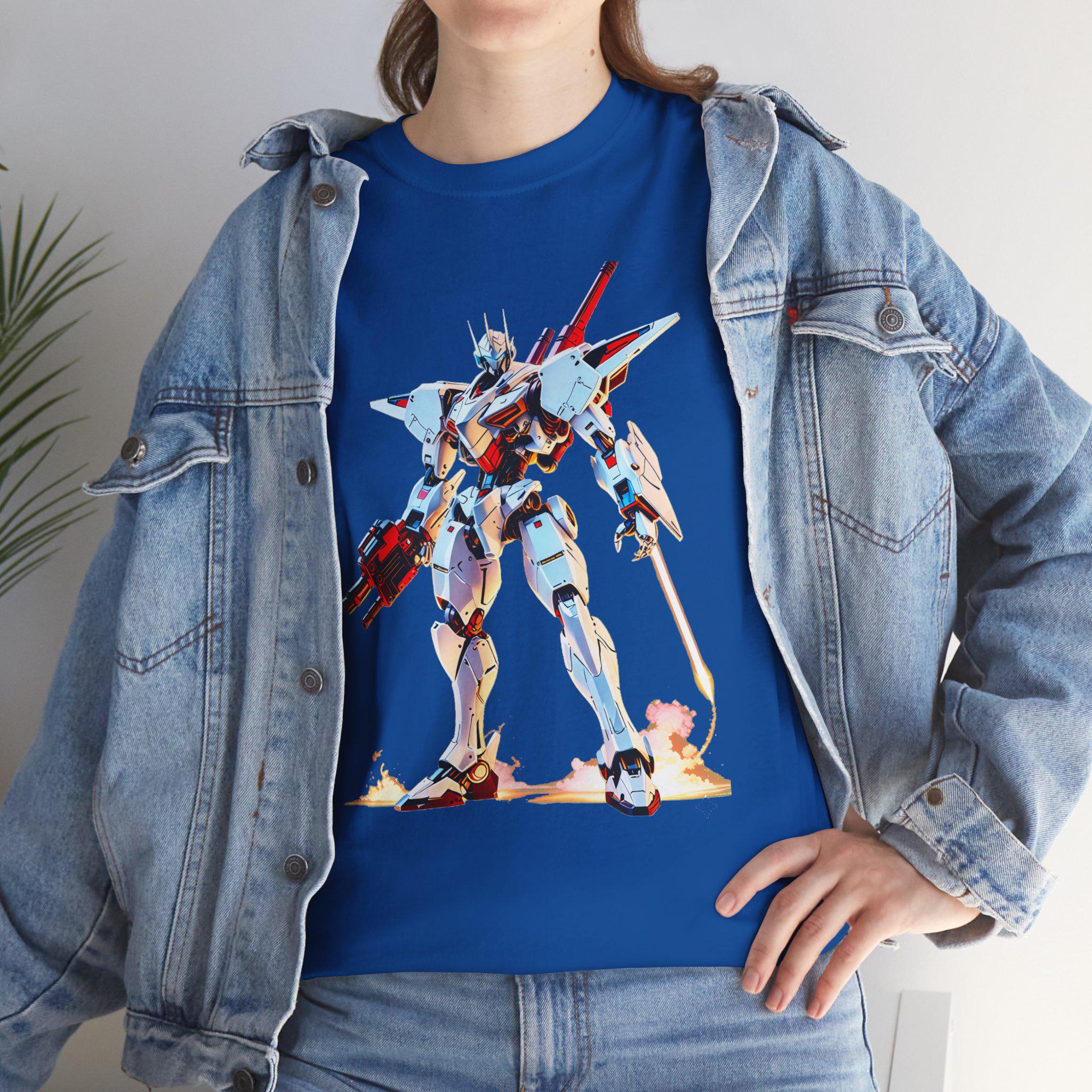 Retro 90s Mech Anime T Shirt Classic Robot Warrior Tee Vintage Mecha Graphic Gift for Anime Fans and Gamers