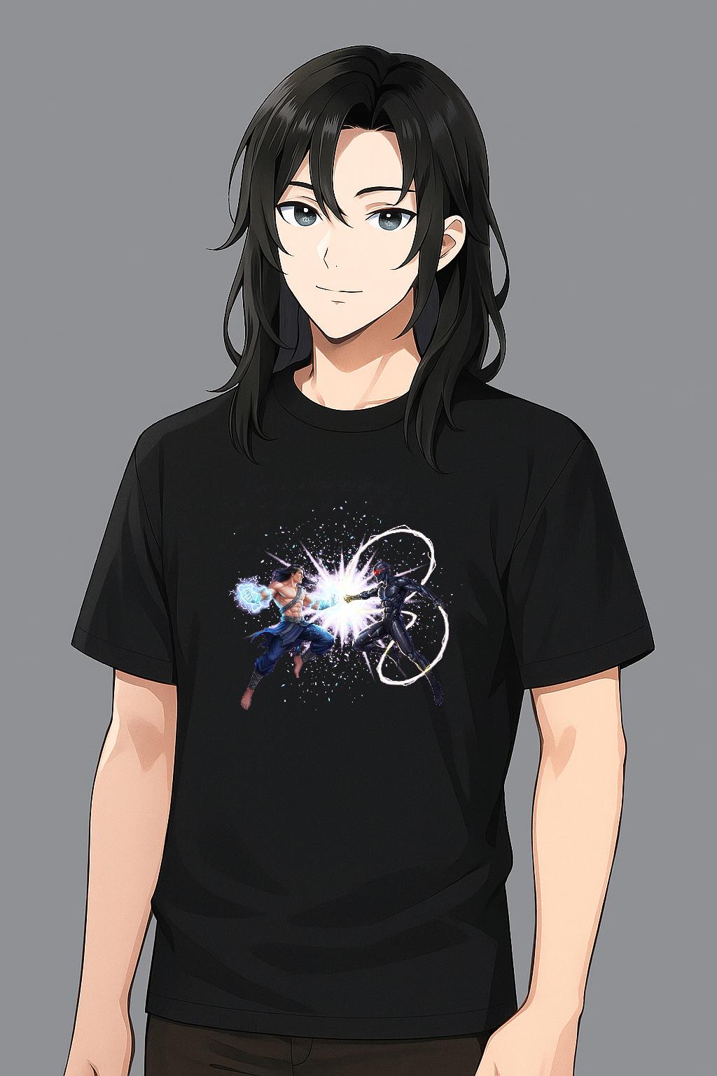 Anime Battle Hoodie Power Clash Energy Blast Streetwear Gift for Gamers and Anime Fans