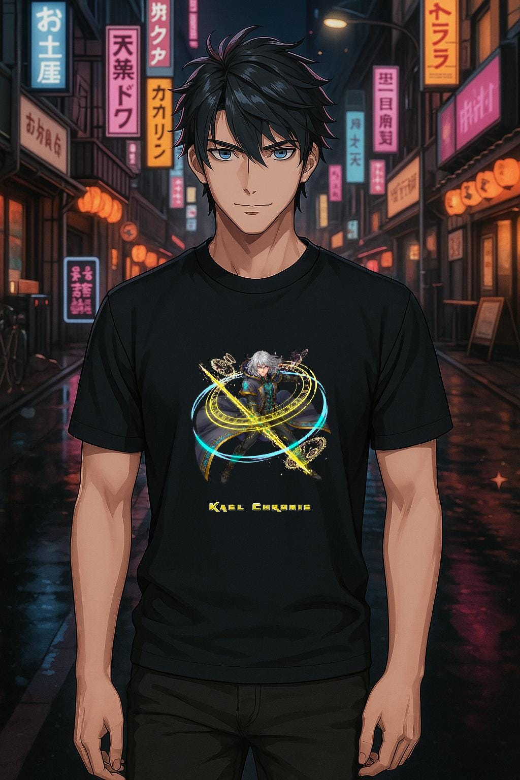 Anime Magic Hoodie Kael Chronis Glow Spell Streetwear Sorcerer Gift for Anime Fans Gamers and Fantasy Lovers