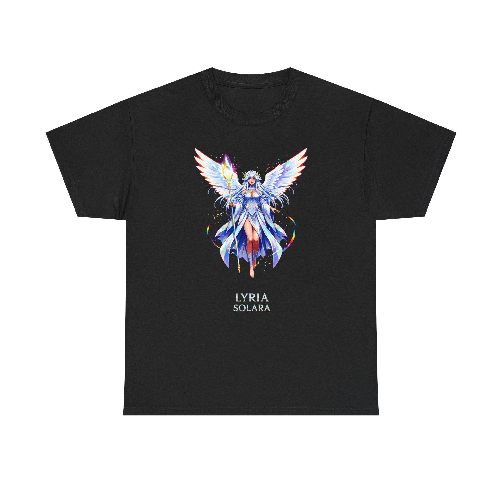 Anime Angel T-Shirt Lyria Solara Celestial Wings Shirt Magical Girl Gift for Anime Lovers and Fantasy Fans