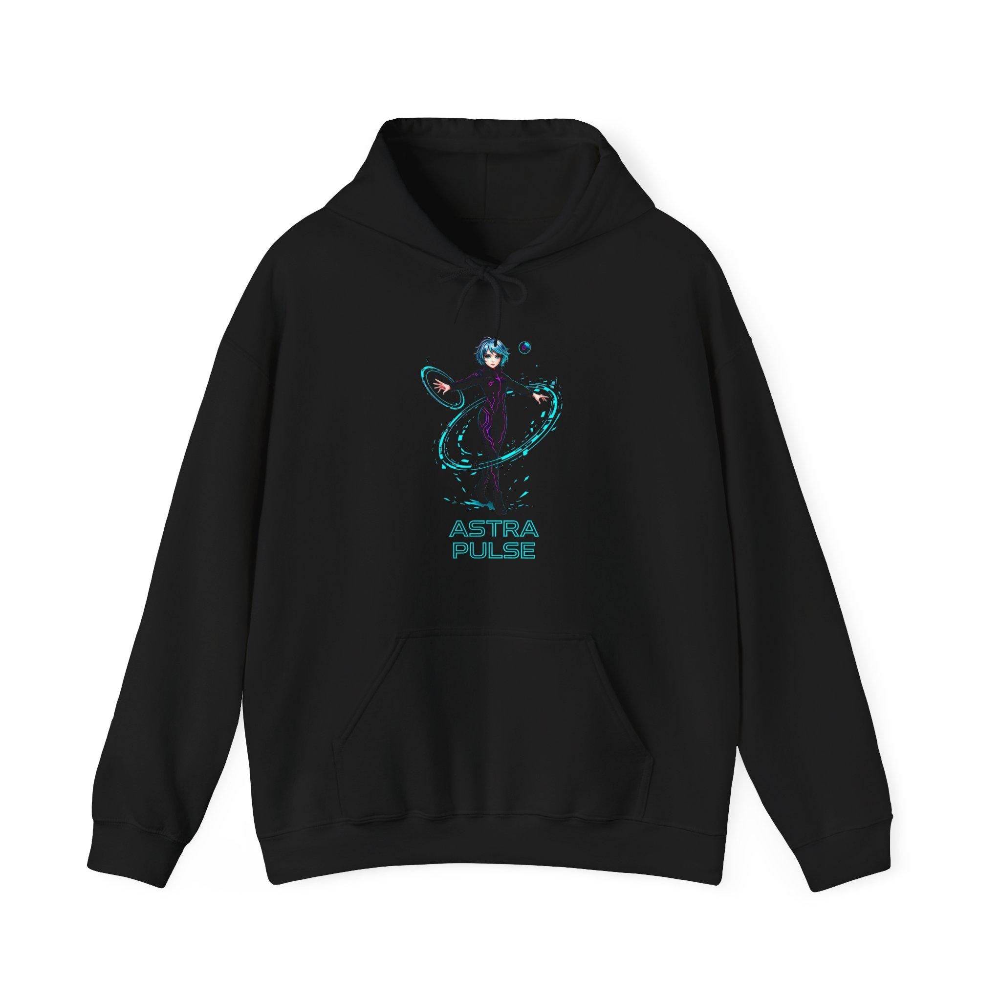 Cyberpunk Anime Hoodie Astra Pulse Techwear Gamer Girl Spacecore Gift for Anime Fans and Sci-Fi Lovers