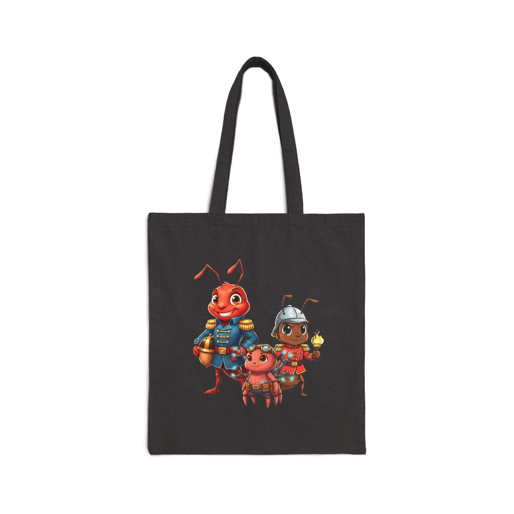 Bug Hero Crew Tote Bag Anime Style Cartoon Ant Characters Eco Canvas Book Bag Gift for Kids and Insect Lovers