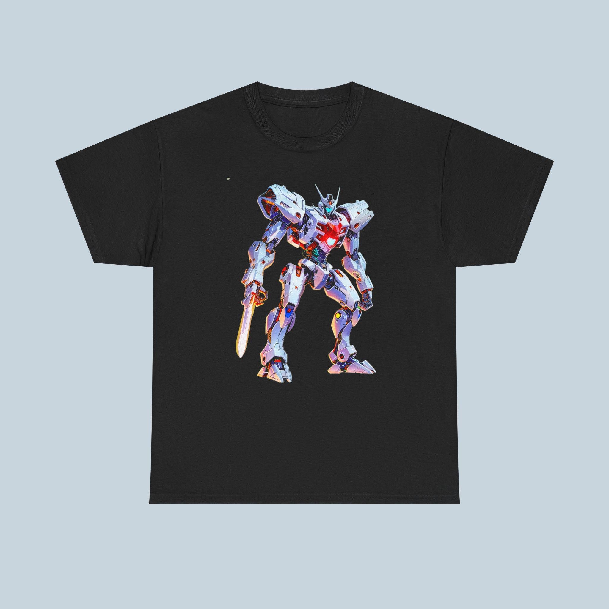 Retro Mech Anime T Shirt Robot Warrior Tee 80s Mecha Style Graphic Gift for Anime Fans and Gamers