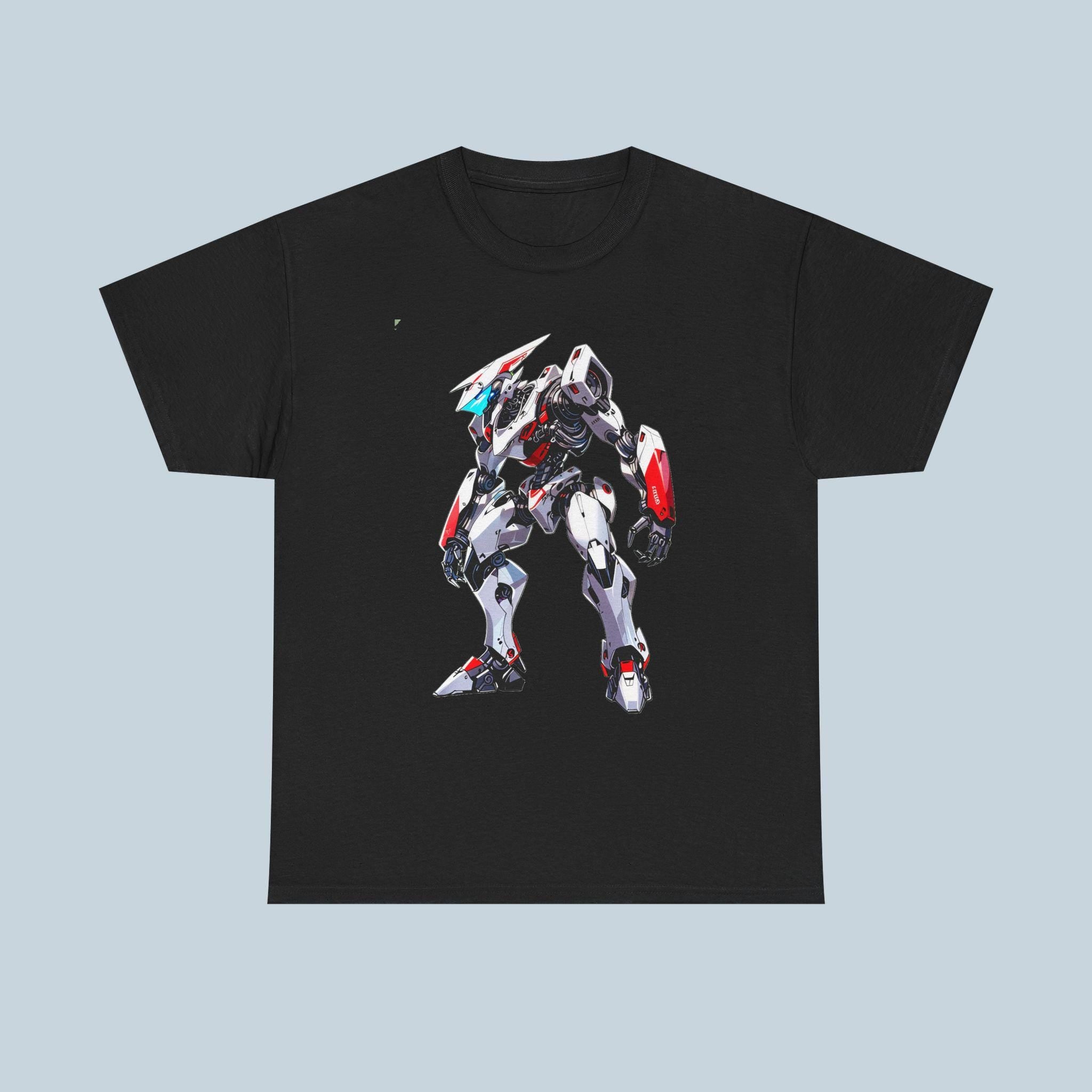 Modern Mech Anime T Shirt Futuristic Robot Warrior Tee Sci Fi Mecha Graphic Gift for Anime Fans and Gamers