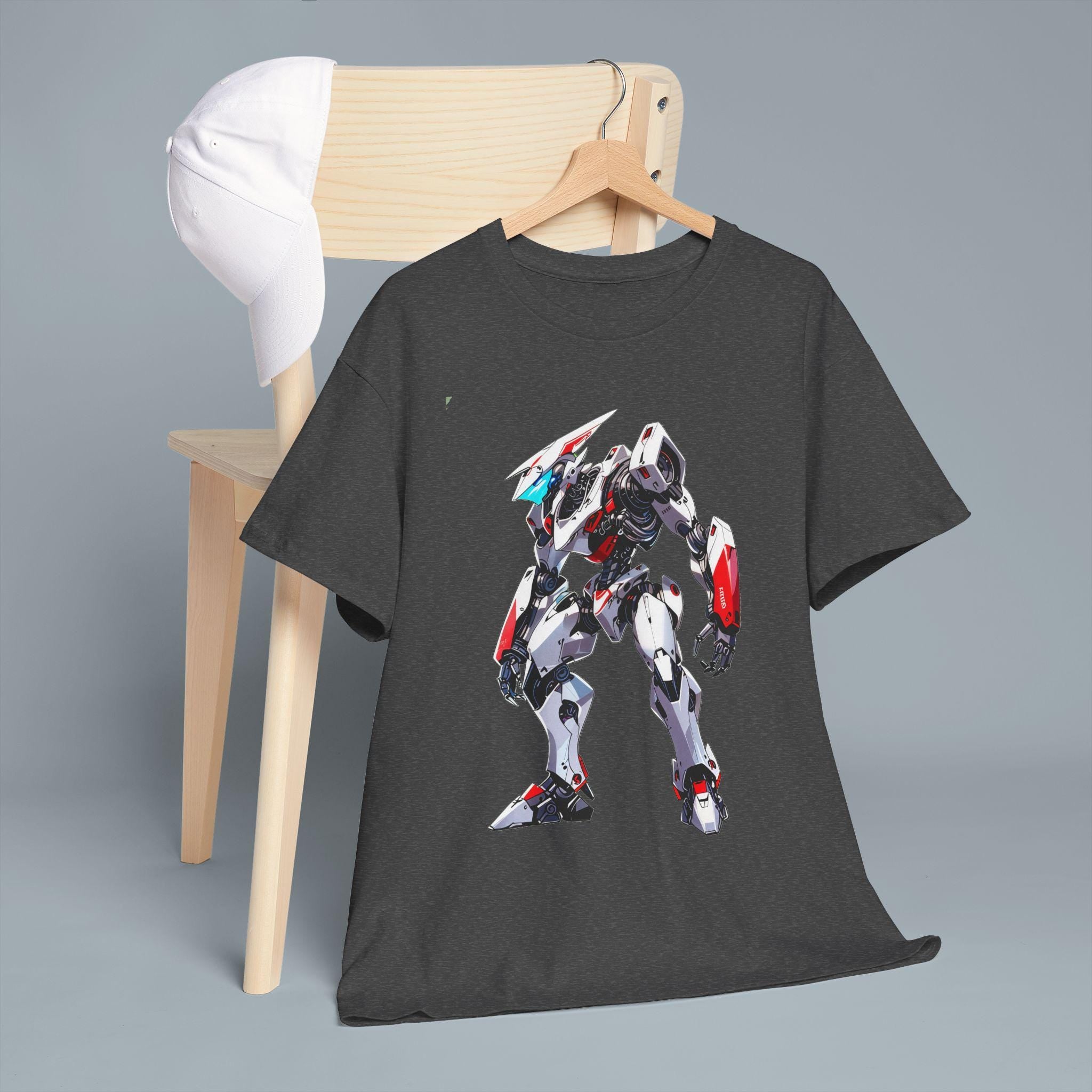 Modern Mech Anime T Shirt Futuristic Robot Warrior Tee Sci Fi Mecha Graphic Gift for Anime Fans and Gamers